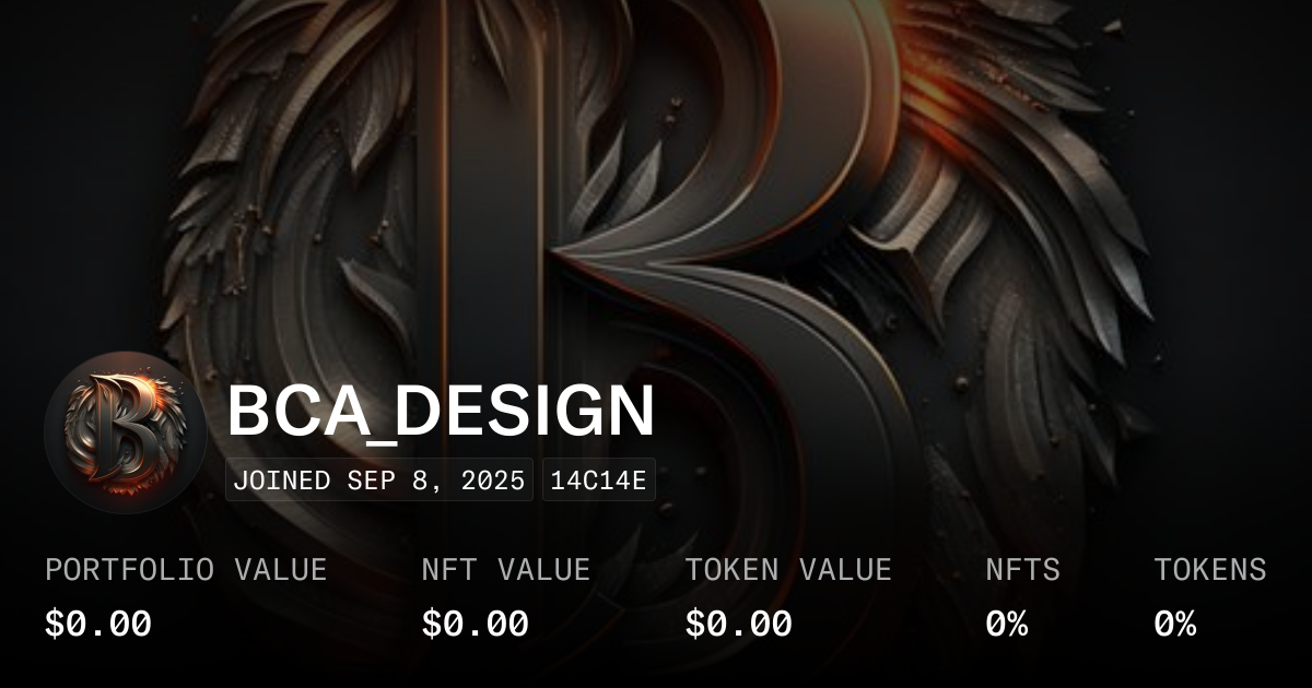 BCA_DESIGN - Profile | OpenSea
