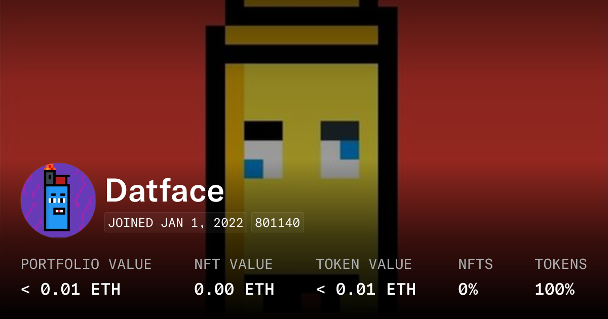 Datface - Profile | OpenSea