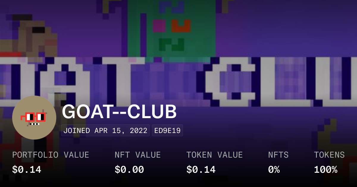 GOAT--CLUB - Profile | OpenSea