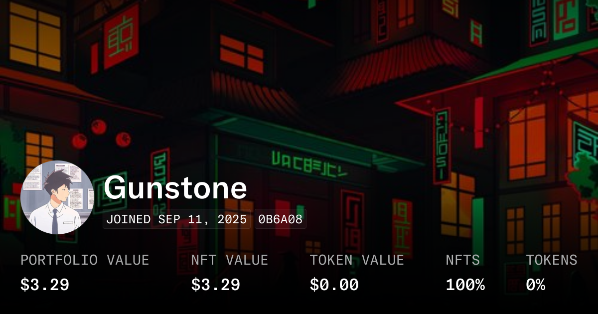 Gunstone - Perfil | OpenSea