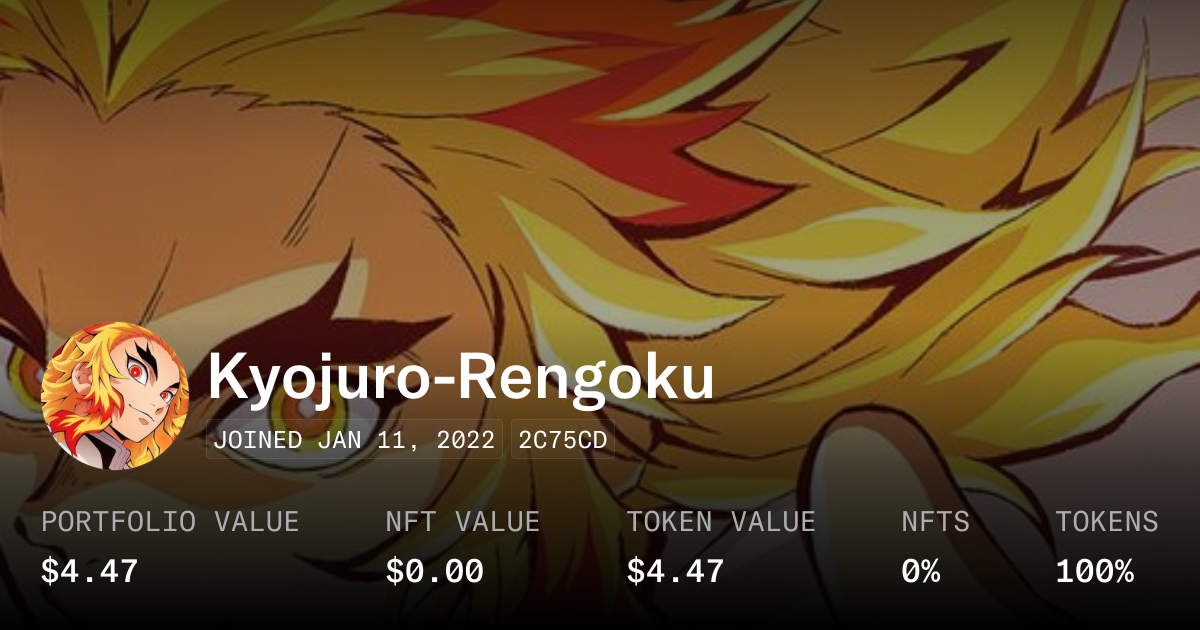 Kyojuro-Rengoku - Profile | OpenSea