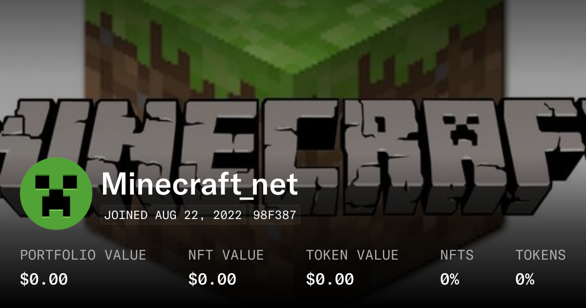 Minecraft_net - Profile | OpenSea