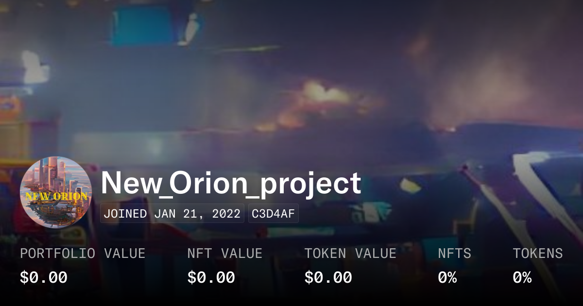 New_Orion_project - Profile | OpenSea