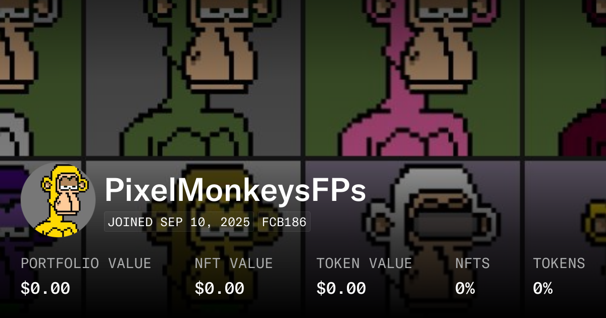 PixelMonkeysFPs - Profile | OpenSea