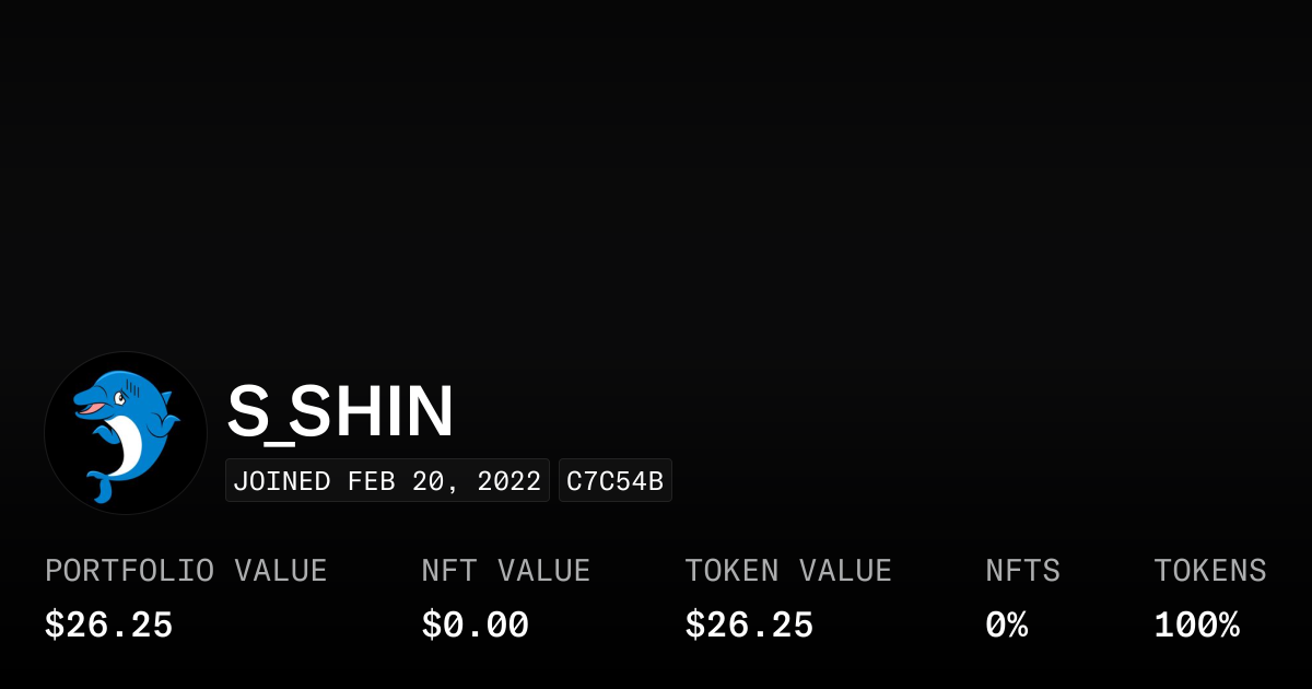 S_SHIN - Profile | OpenSea