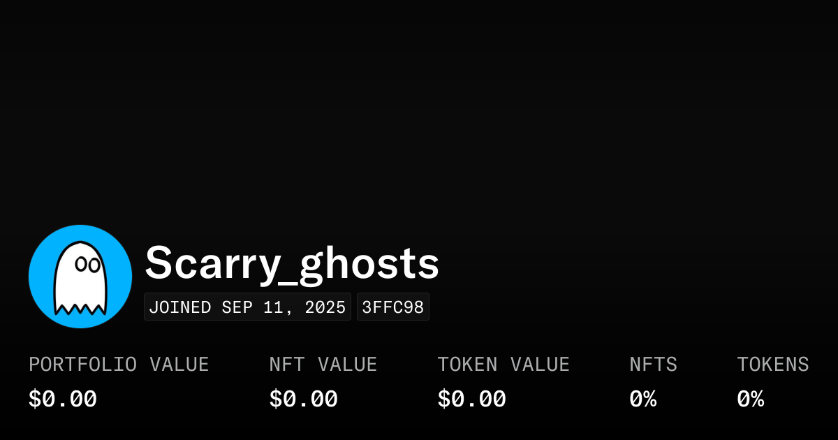 Scarry_ghosts - Profile | OpenSea