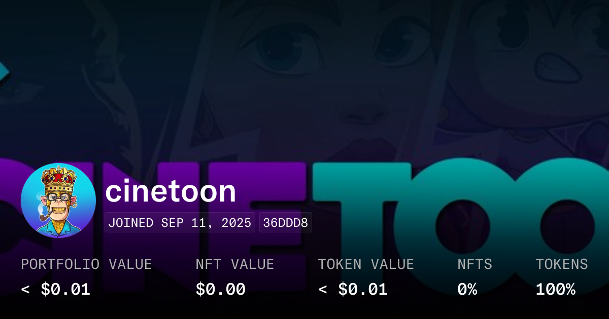 cinetoon - Perfil | OpenSea
