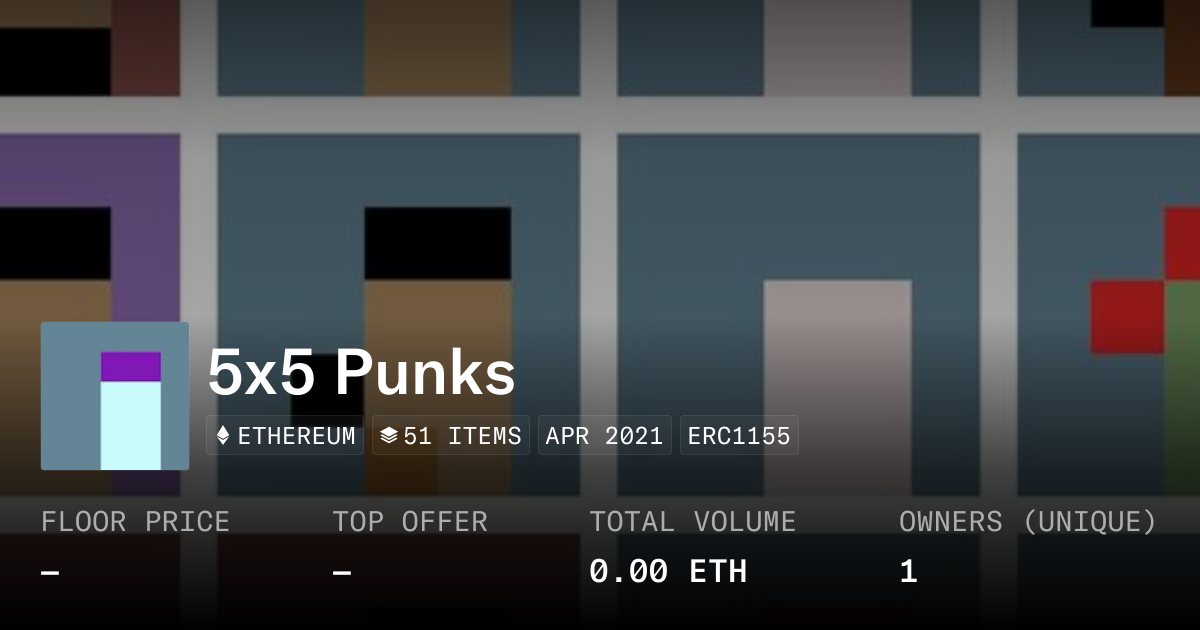 5x5 Punks - Collection | OpenSea