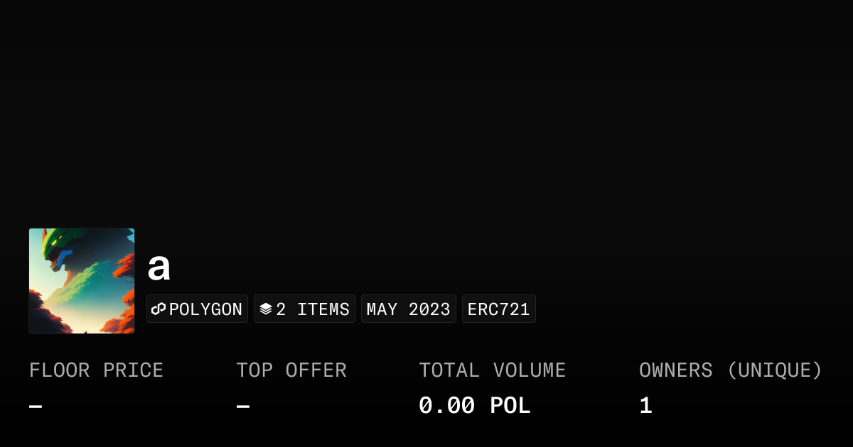a - Collection | OpenSea