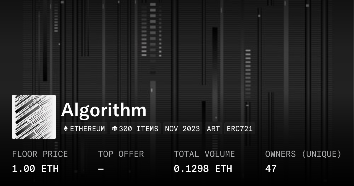 Algorithm - Collection | OpenSea