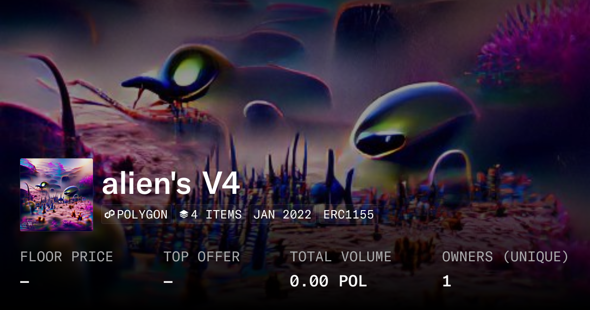 alien's V4 - Collection | OpenSea