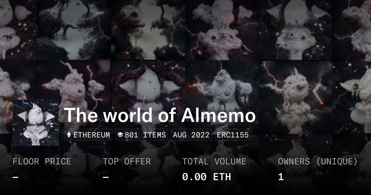 The world of Almemo - Collection | OpenSea