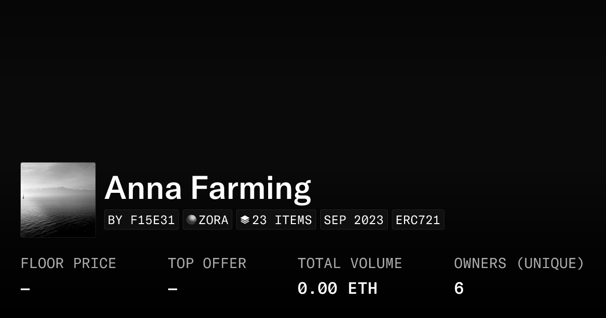 Anna Farming - Collection | OpenSea