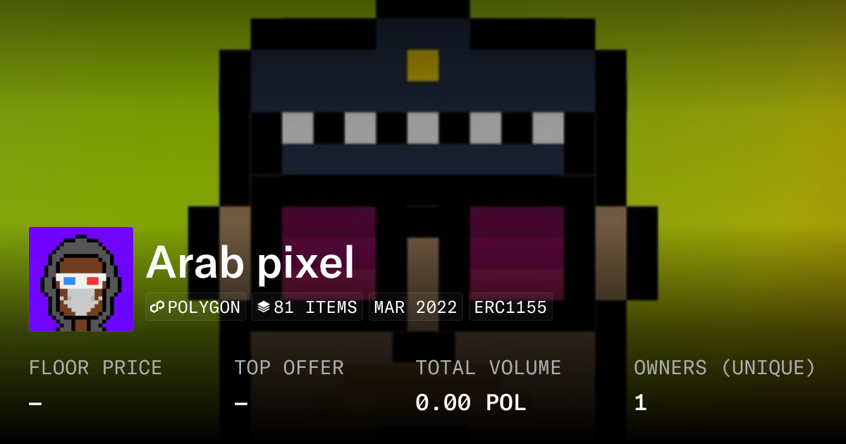 Arab pixel - Collection | OpenSea