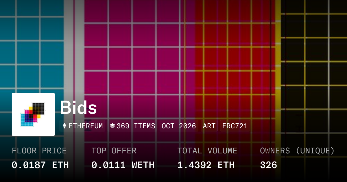 Bids 0.02 ETH - Collection | OpenSea