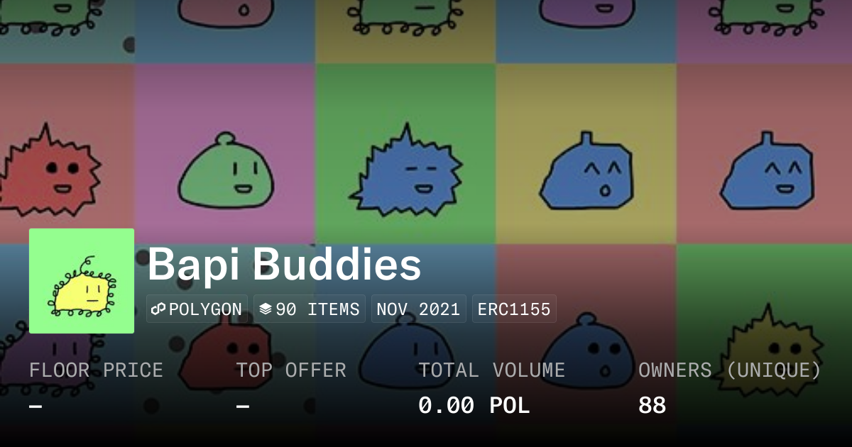 Bapi Buddies - Collection | OpenSea