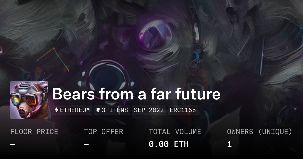 Bears from a far future - Collection | OpenSea
