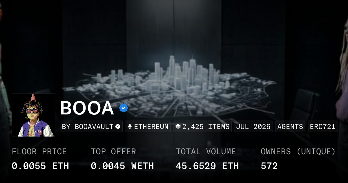 BOOA 0.0121 ETH - Collection | OpenSea