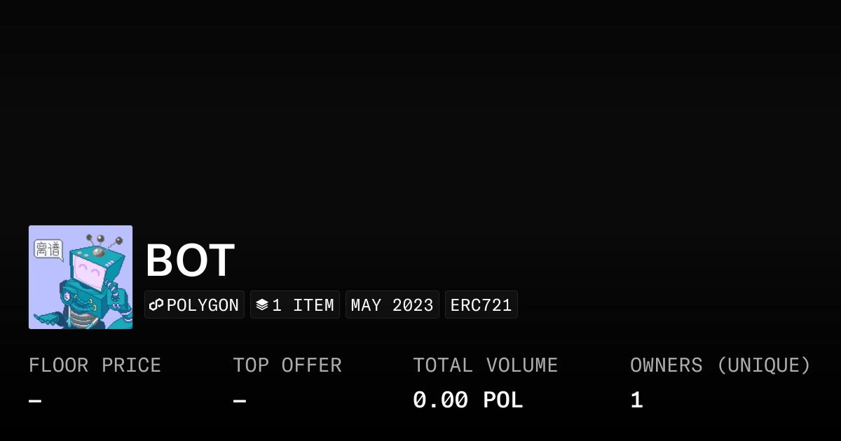 BOT - Collection | OpenSea