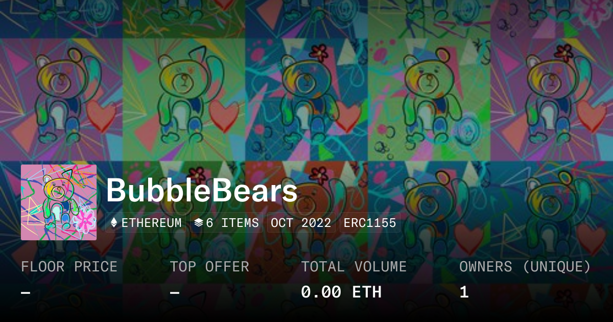 BubbleBears - Collection | OpenSea