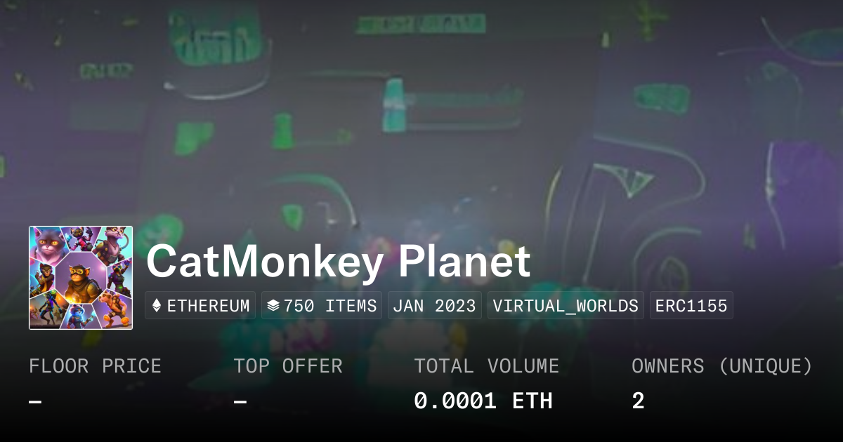 CatMonkey Planet - Collection | OpenSea