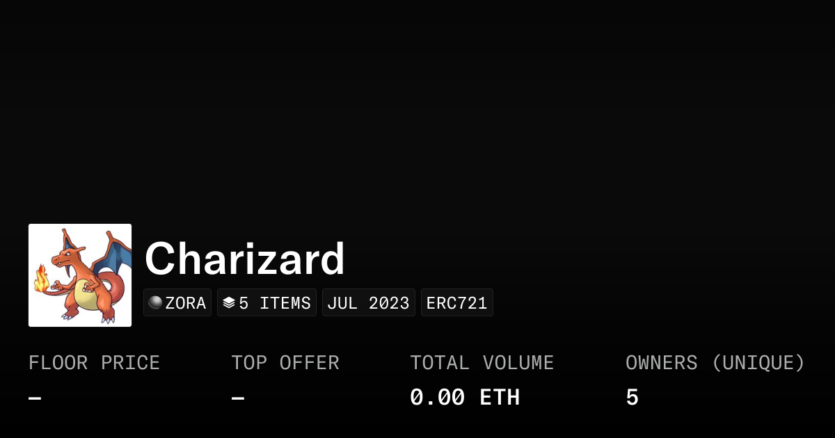 Charizard - Collection | OpenSea