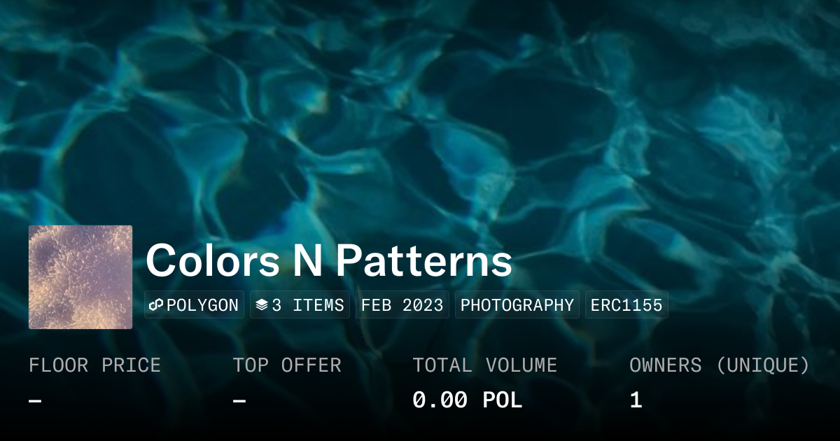 Colors N Patterns - Collection | OpenSea
