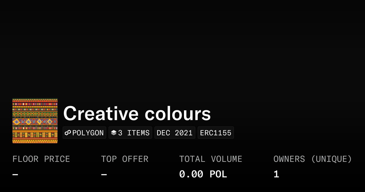 Creative colours - Collection | OpenSea