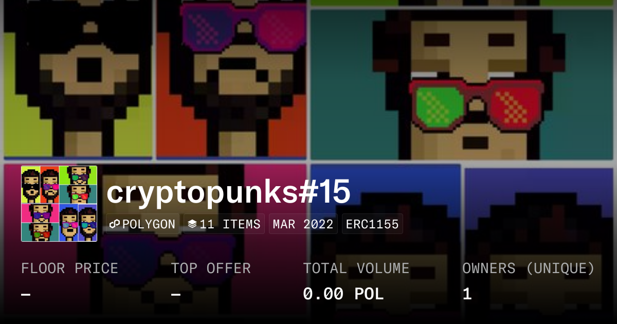cryptopunks#15 - Collection | OpenSea