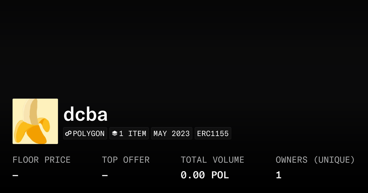 dcba - Collection | OpenSea