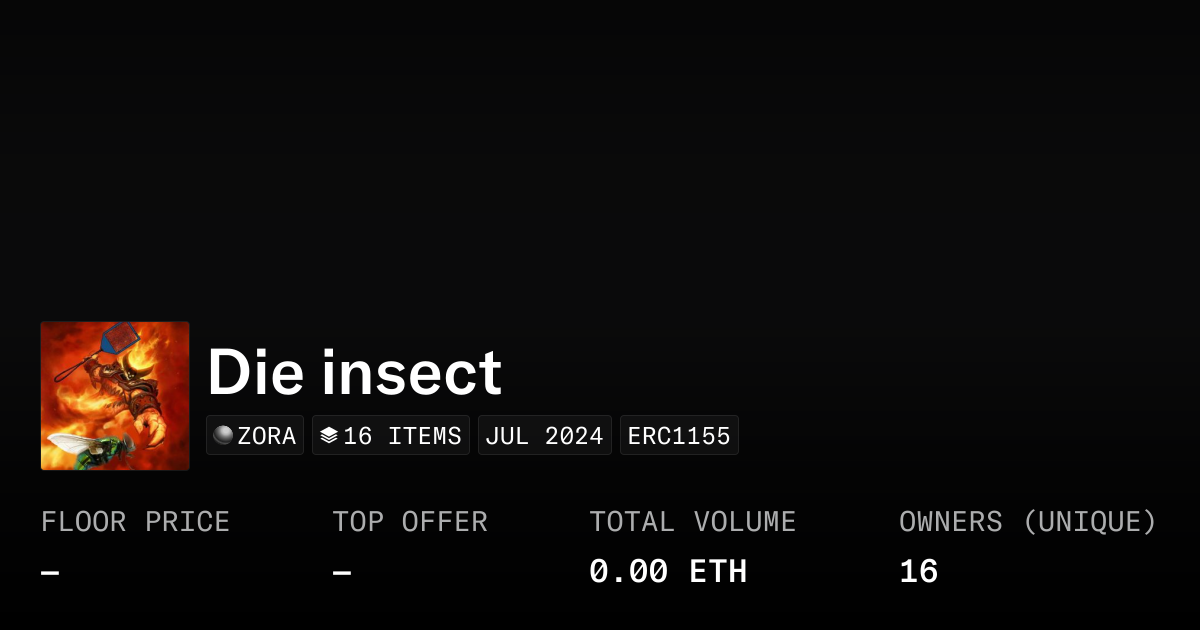 Die insect - Collection | OpenSea