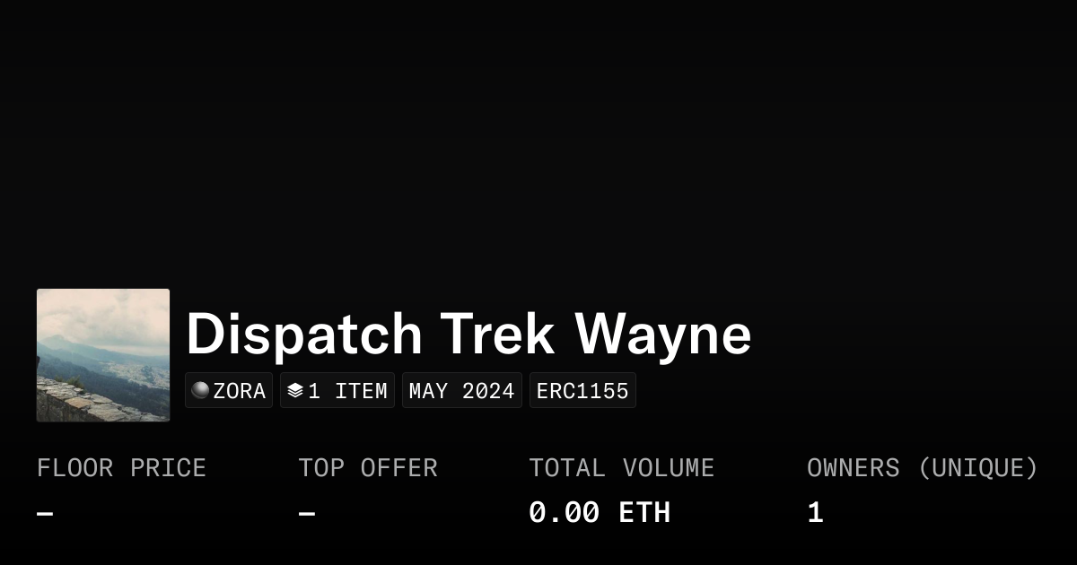 Dispatch Trek Wayne - Collection | OpenSea