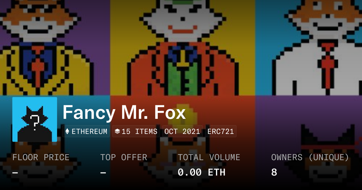 Fancy Mr. Fox - Collection | OpenSea