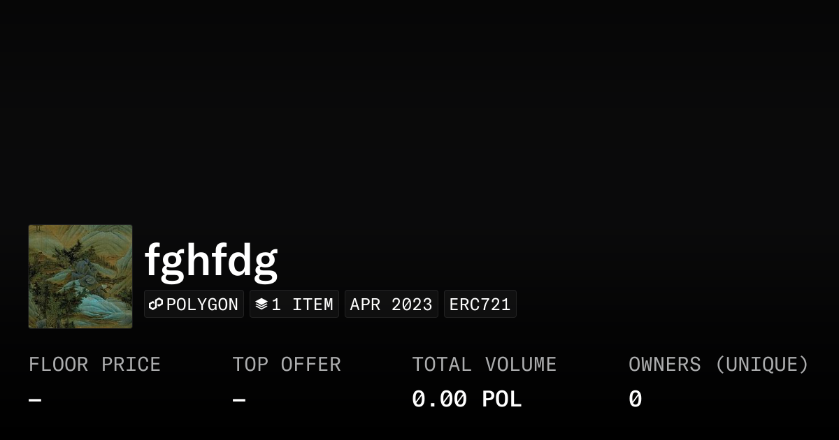 fghfdg - Collection | OpenSea