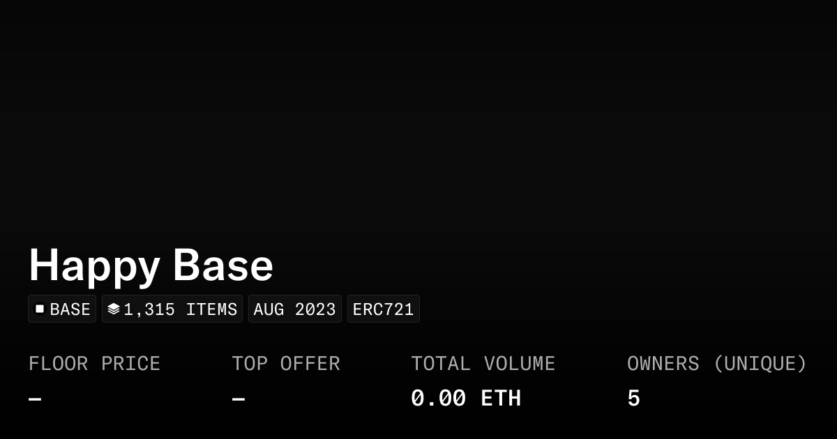 Happy Base - Collection | OpenSea