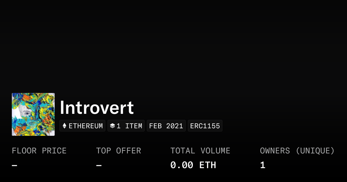 Introvert - Collection | OpenSea