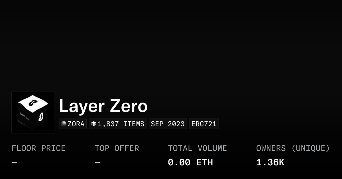 Layer Zero - Collection | OpenSea