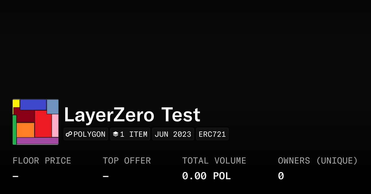 LayerZero Test - Collection | OpenSea