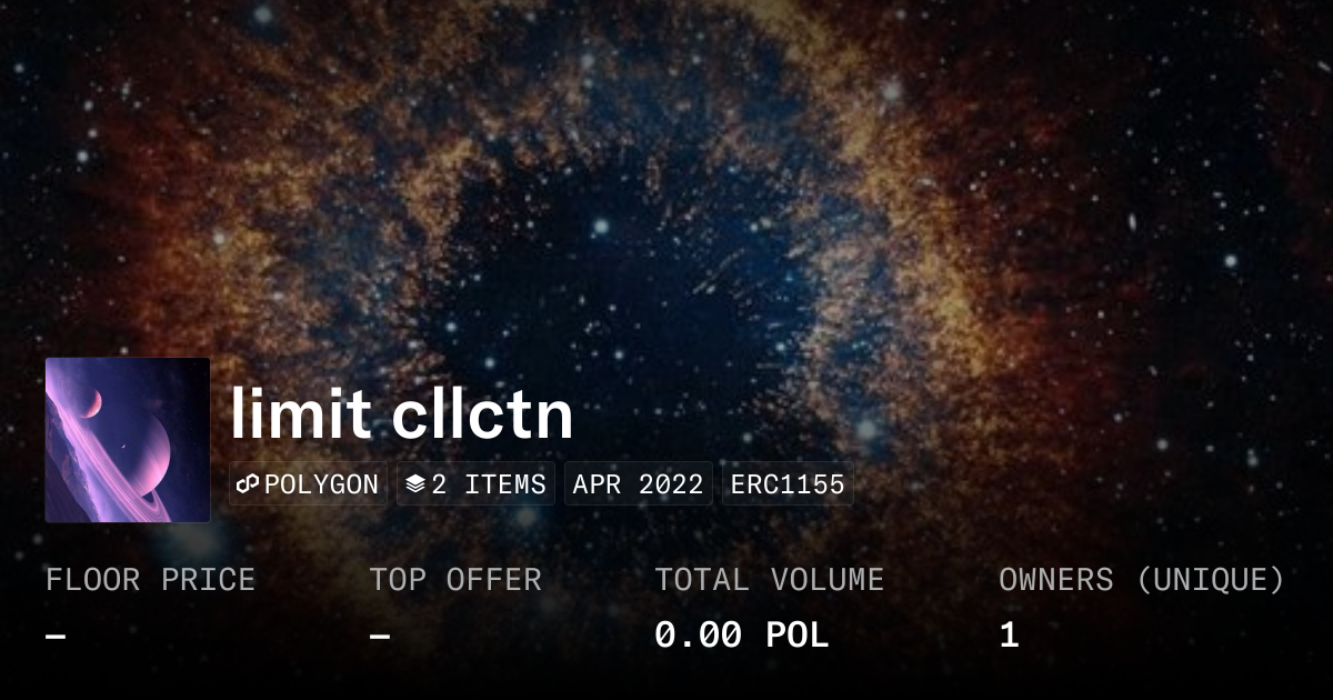 limit cllctn - Collection | OpenSea