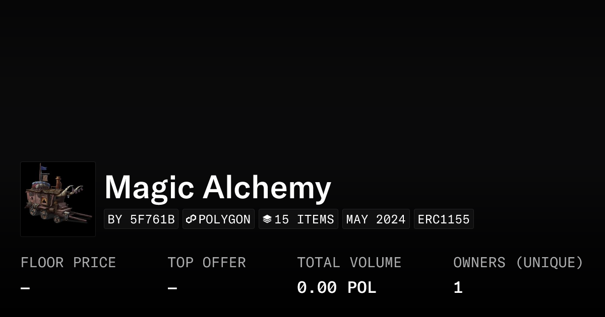 Magic Alchemy - Collection | OpenSea