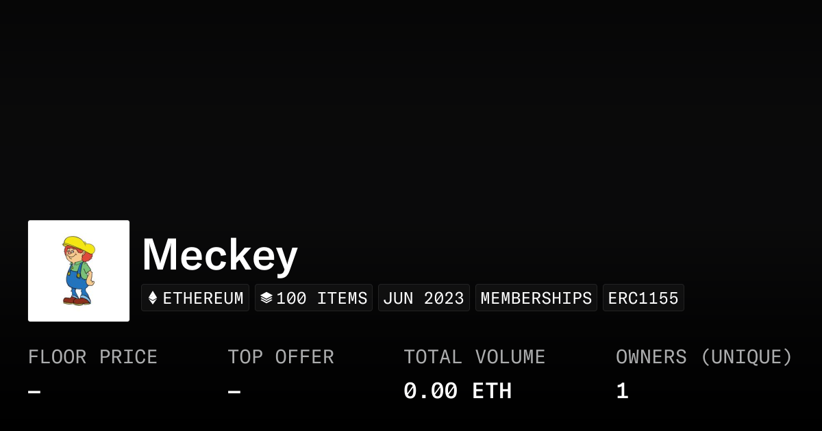 Meckey - Collection | OpenSea