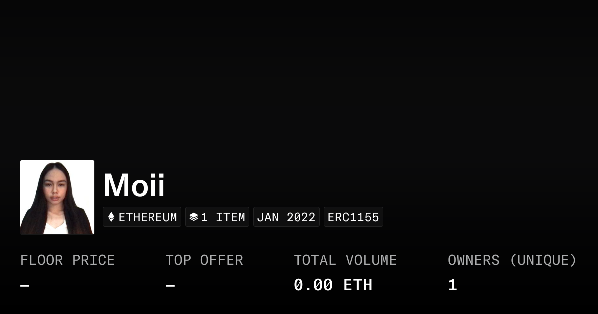 Moii - Collection | OpenSea