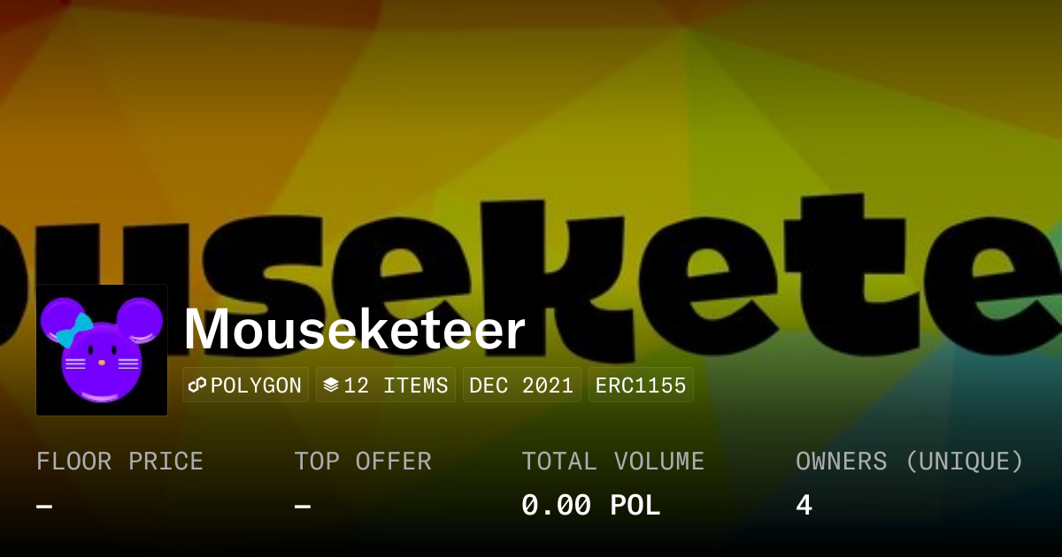 Mouseketeer - Collection | OpenSea