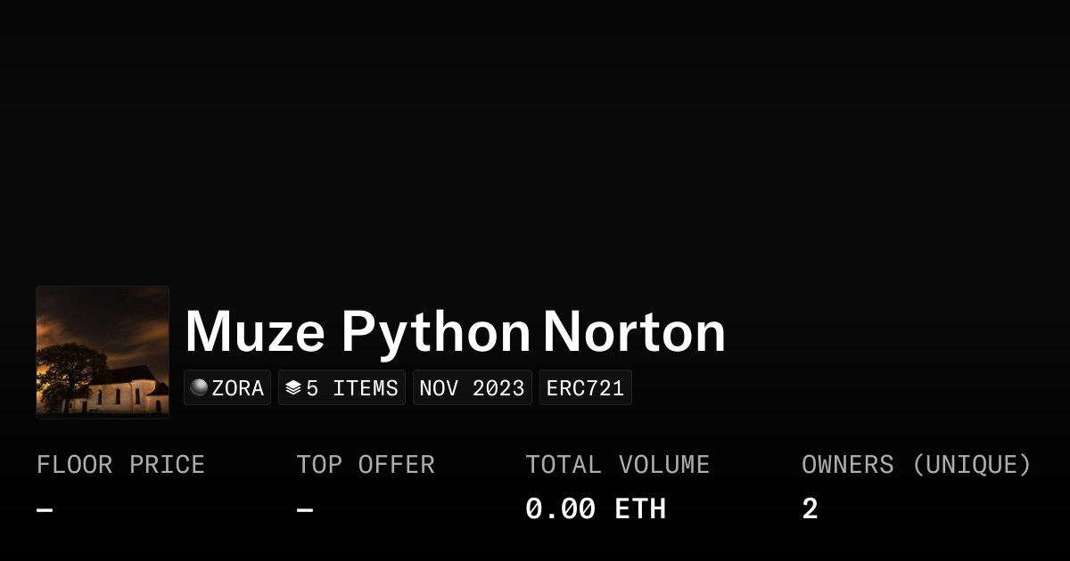 Muze Python Norton - Collection | OpenSea