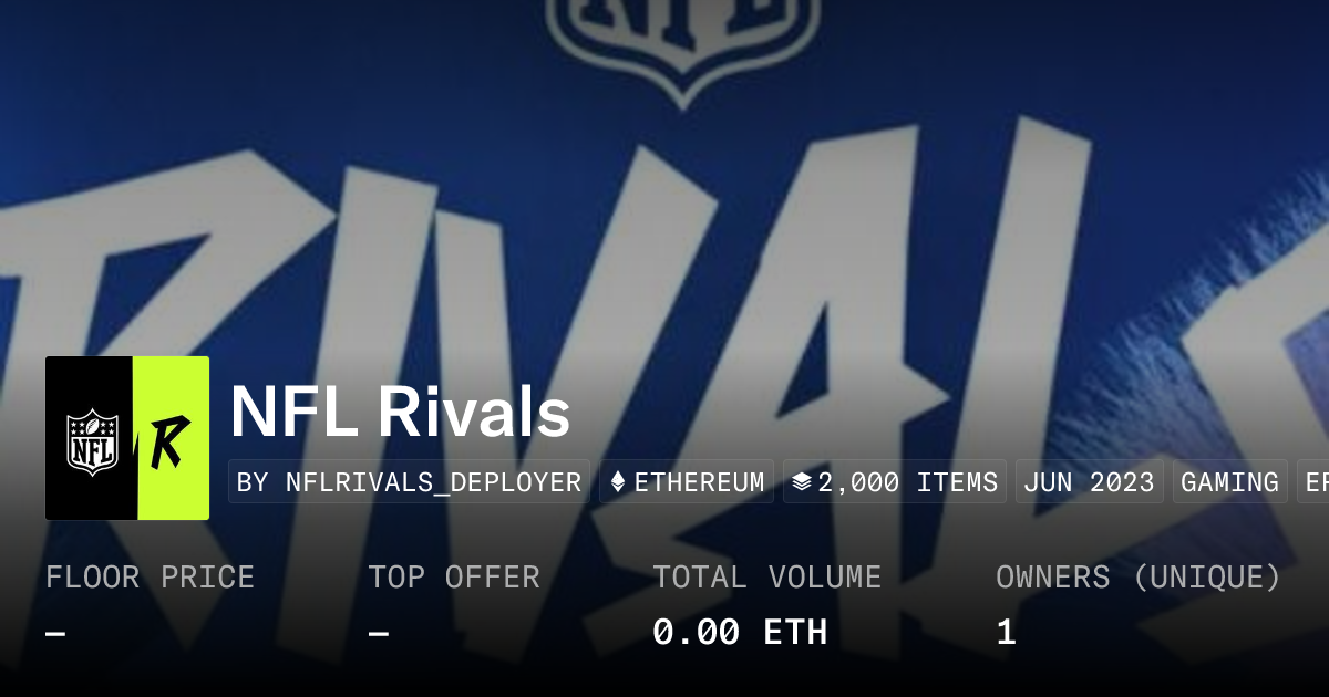 NFL Rivals - Collection | OpenSea