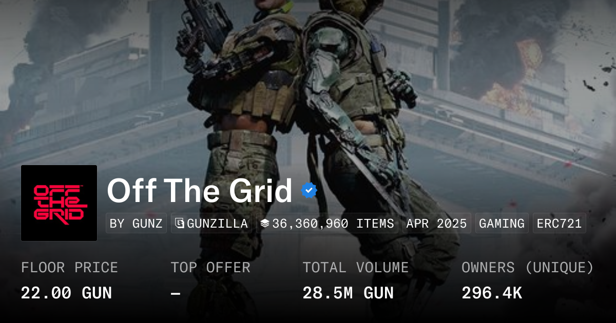 Off The Grid 21.00 GUN - Collection | OpenSea