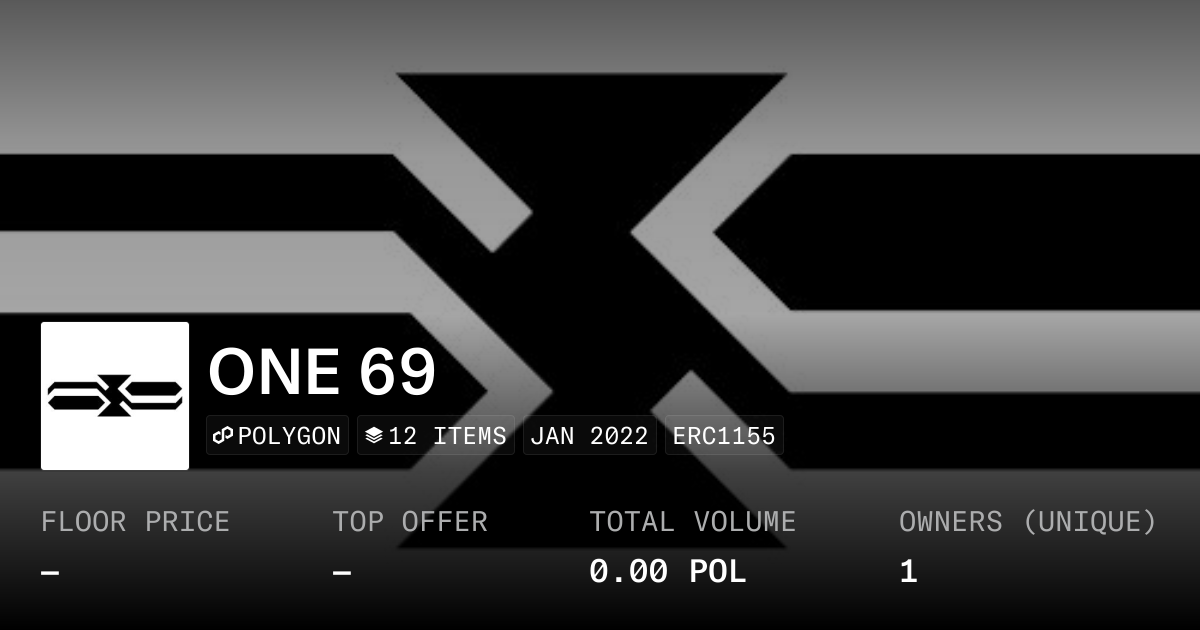 ONE 69 - Collection | OpenSea
