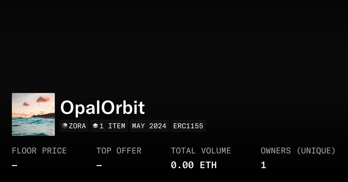 OpalOrbit - Collection | OpenSea