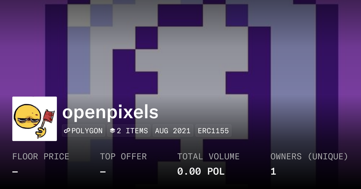 openpixels - Collection | OpenSea