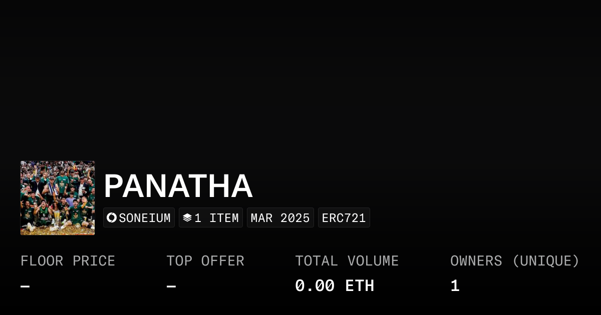 PANATHA - Collection | OpenSea